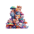 cogumelos com Gatos