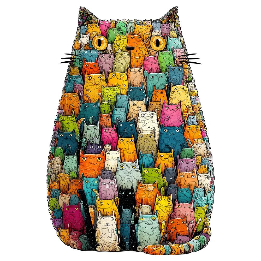 Gato colorido