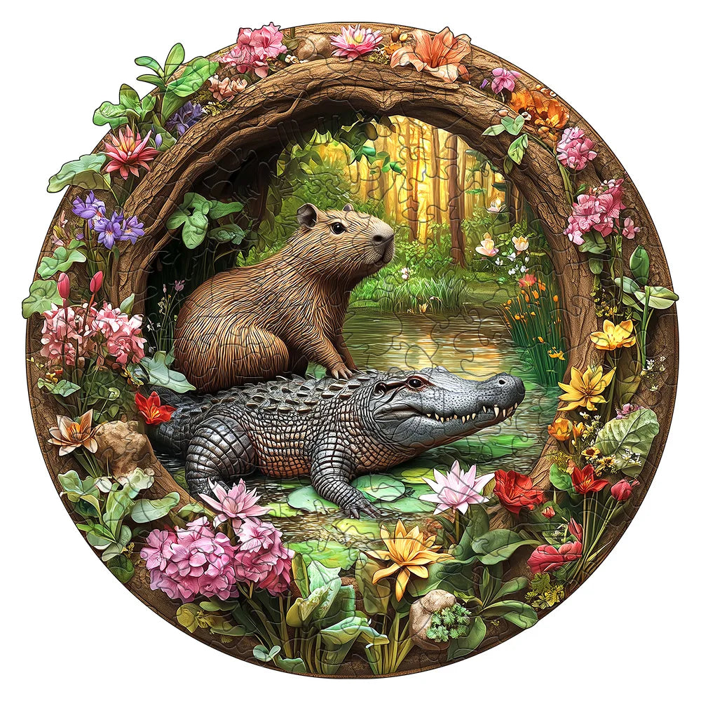 Capivara e Crocodilo