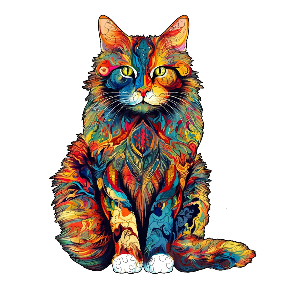 Gato colorido