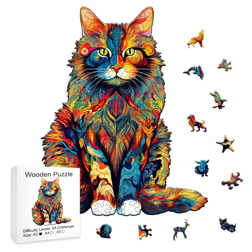 Gato colorido